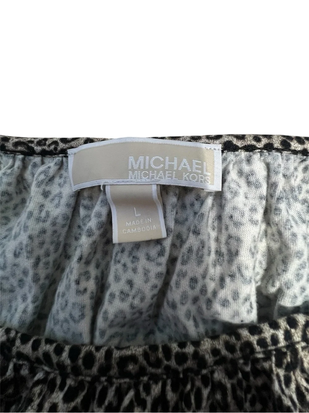 Michael Kors Leopard Print Blouse